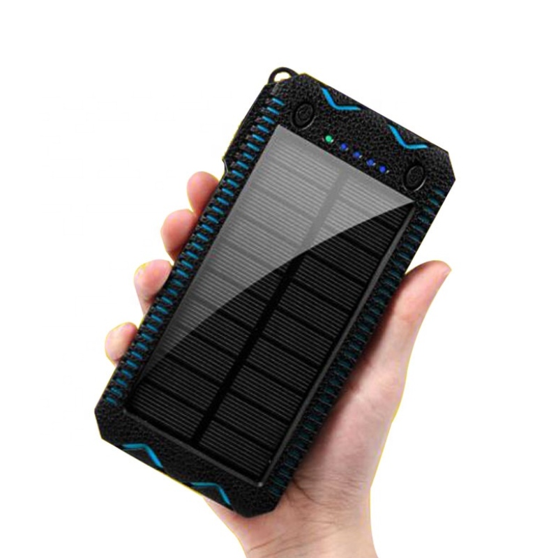 防水太陽充電器の電池銀行の太陽電池銀行10000 Mahのパワーバンクの管腔は屋外の洪水の光を導きました